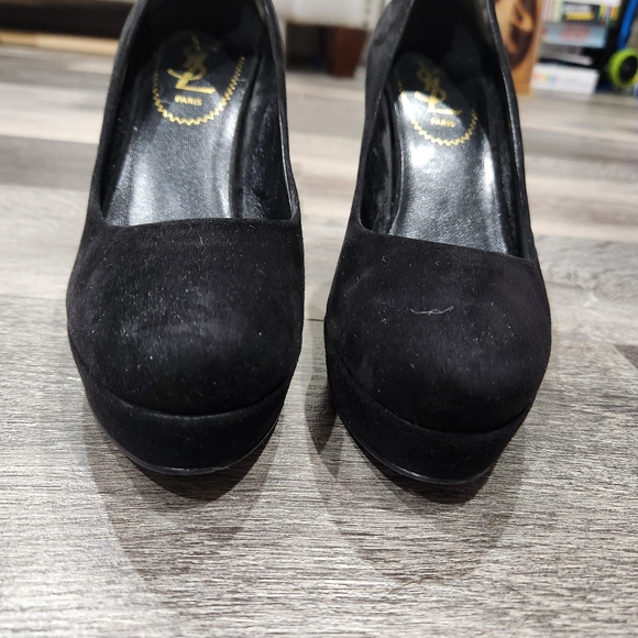 YSL black suede pumps size 36 - Picture 8 of 9